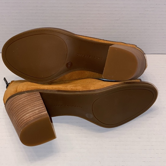 Lucky Brand Women's Tan Suede Peep Toe Booties, Size:8.5 - Picture 11 of 16